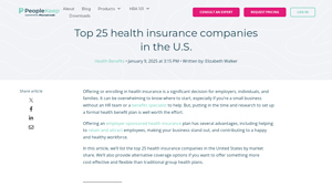 Top 25 Health Insurance Companies in the U.S. - PeopleKeep - best insurance companies in usa