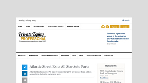 Atlantic Street Exits All Star Auto Parts - Private Equity Professional - allstar auto parts usa