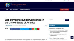 List of Pharmaceutical Companies in the United States of America - list of pharmaceutical companies in usa