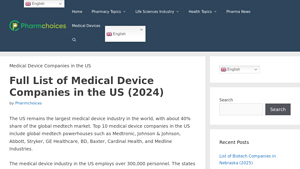 Full List of Medical Device Companies in the US (2024) - dme supply usa