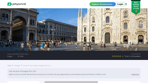 Italy Travel Packages from USA - PickYourTrail - italy travel packages from usa