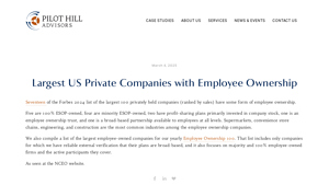 Largest US Private Companies with Employee Ownership — Pilot Hill Advisors - largest privately owned company in the usa