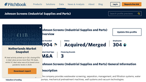 Johnson Screens (Industrial Supplies and Parts) - PitchBook - johnson screens usa