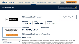 USA Industrials 2025 Company Profile: Valuation, Funding ... - PitchBook - usa industrials