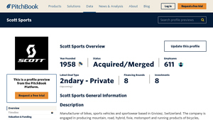 Scott Sports 2025 Company Profile: Valuation, Investors ... - PitchBook - scott sports usa