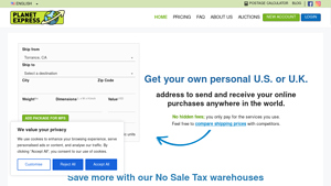 USA Address • Package Forwarding • Planet Express - usa transport
