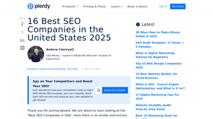 16 Best SEO Companies in the United States 2025 - Plerdy - best seo company in usa
