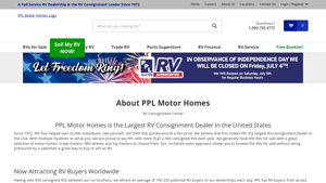 Largest Consignment Lot in the US | PPL Motor Homes - largest rv dealer in usa