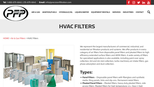 HVAC Filters - Precision Filtration Products - hvac pleated filter manufacturers usa