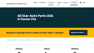 All Star Auto Parts USA in Kansas City - Preferred Junkyard - allstar auto parts usa