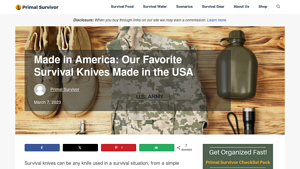 Made in America: Our Favorite Survival Knives Made in the USA - knife made in usa