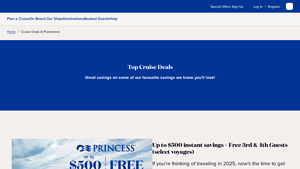 2025-2026 Best Cruise Deals & Promotions - Princess Cruises - last minute cruise deals for seniors from usa