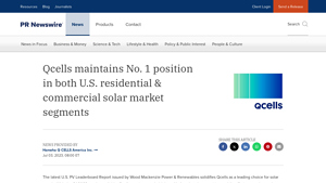 Qcells maintains No. 1 position in both U.S. residential & commercial ... - hanwha q cells usa inc.