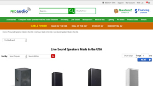 Live Sound Speakers Made in the USA | Pro Audio Solutions - speakers made in usa