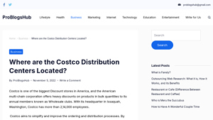 List of Costco Distribution Centers Locations - problogshub - costco wholesale locations usa