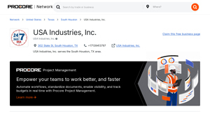 USA Industries, Inc. | South Houston, TX - Procore - usa industries south houston