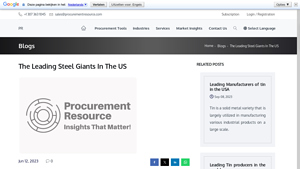 Top 7 Steel Manufacturers In The USA - Procurement Resource - steel manufacturers in usa