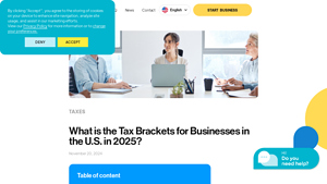 What is the Tax Brackets for Businesses in the U.S. in 2025? - company tax rate usa