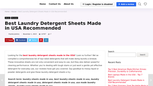 Best Laundry Detergent Sheets Made in USA Recommended - laundry detergent sheets made in usa
