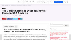 Top 7 Best Stainless Steel Tea Kettle Made in USA Reviews - tea kettle made in usa