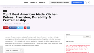 Top 5 Best American Made Kitchen Knives: Precision, Durability ... - best kitchen knives made in usa