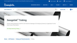 Tubing and Tube Accessories - Swagelok products - medical grade tubing 3/8 od made in the usa