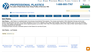 Gehr Plastics - Key Plastic Materials