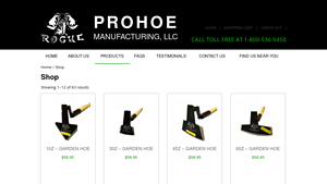 Shop Online for Rogue Hoes & Tools | USA Made - Prohoe - usa made gardening tools
