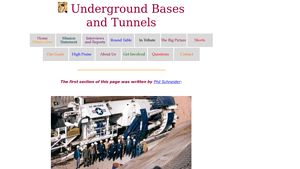 Project Camelot | Underground bases and tunnels - tunnlis company in usa