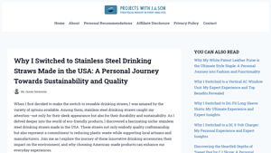 Why I Switched to Stainless Steel Drinking Straws Made in the USA: A ... - stainless steel drinking straws made in usa