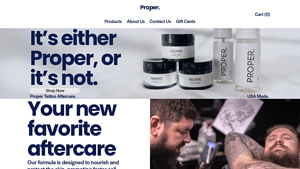 Proper Tattoo Care - made in usa tattoo