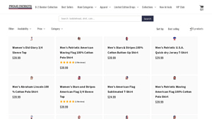 American Flag Apparel Collection - Proud Patriots - clothes with usa flag