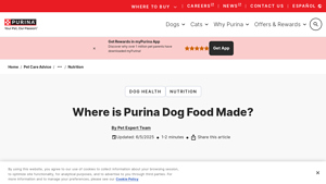 Where is Purina Dog Food Made? - dog food made in usa