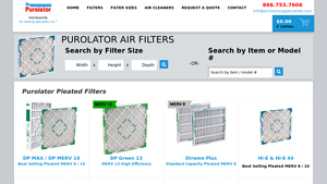 Purolator Pleated Filters - hvac pleated filter manufacturers usa