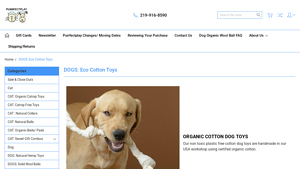 Organic Cotton Dog Toys- Washable Softer Toys Made In the USA With ... - dog toys made in usa