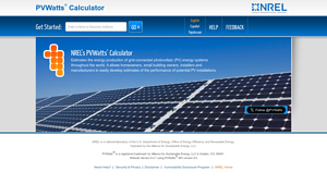 PVWatts Calculator - solar power usa
