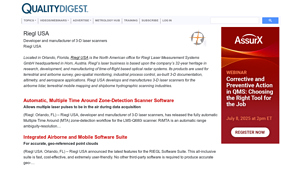 Riegl USA | Quality Digest - riegl usa inc