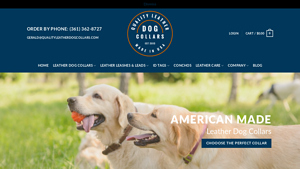 Quality Leather Dog Collars, Leashes and Leads made in the U.S.A. - dog collars made in usa
