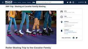 Quantico | SMP Trip - Skating at Cavalier Family Skating - the cavalier family skating centers usa inc.