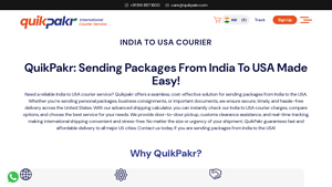 Sending Packages From India To USA Securely | Quikpakr - courier service from india to usa