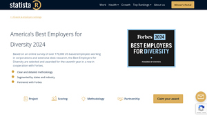 America's Best Employers for Diversity 2024 - Statista R - dei companies list in usa