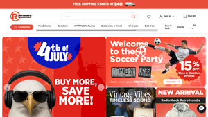 RadioShack - best usa electronic online store