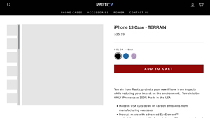Raptic Terrain | Made in USA & Biodegradable iPhone 13 Cases - usa made phone cases