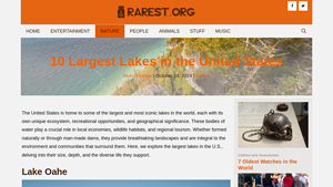 10 Largest Lakes in the United States - Rarest.org - largest man-made lakes in usa