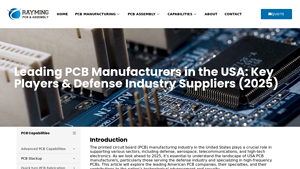 Leading PCB Manufacturers in the USA: Key Players & Defense ... - RayMing - pcb manufacturing usa