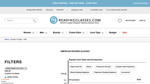 American Made Reading Glasses | ReadingGlasses.com - eyeglass frames made in usa