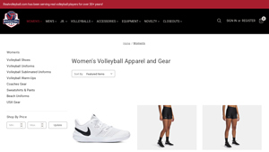 Women's Volleyball Shoes and Uniforms | RealVolleyball - usa volleyball apparel