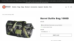Recycled Firefighter - Battalion Barrel Duffle Bag