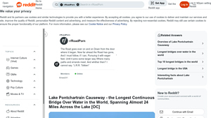 Reddit - Lake Pontchartrain Causeway