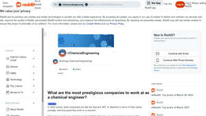 Prestigious Companies - Opportunities for Chemical Engineers